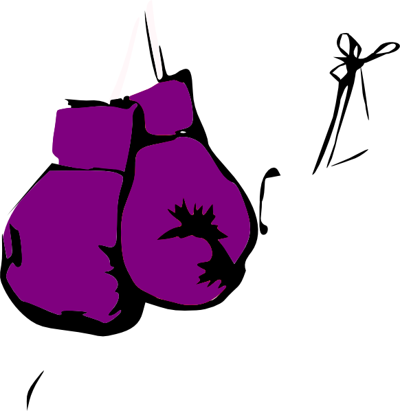 Clipart Boxing Gloves (582x598), Png Download