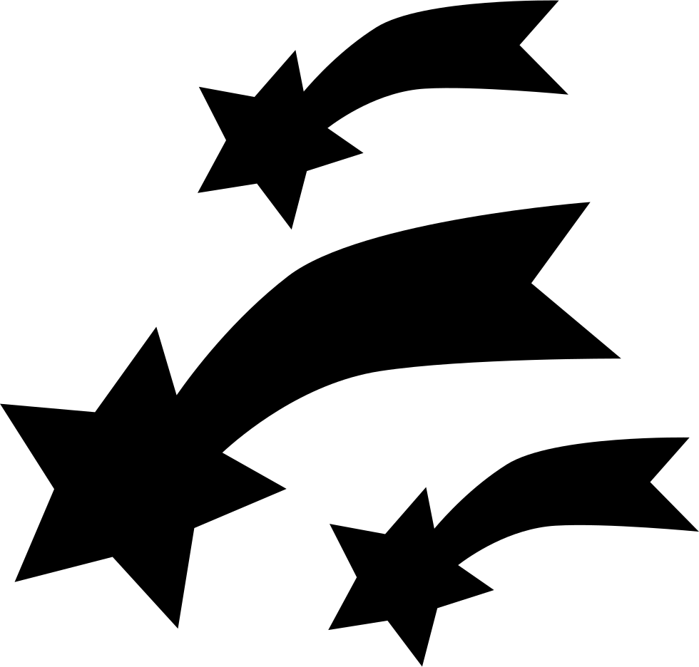 Shooting Stars - - Siluetas De Estrellas De Navidad (980x936), Png Download