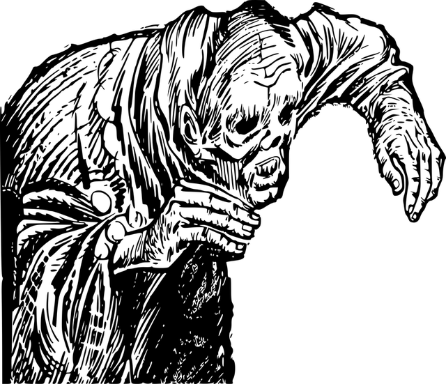 1607 Zombie - Walking Dead Clipart (640x551), Png Download