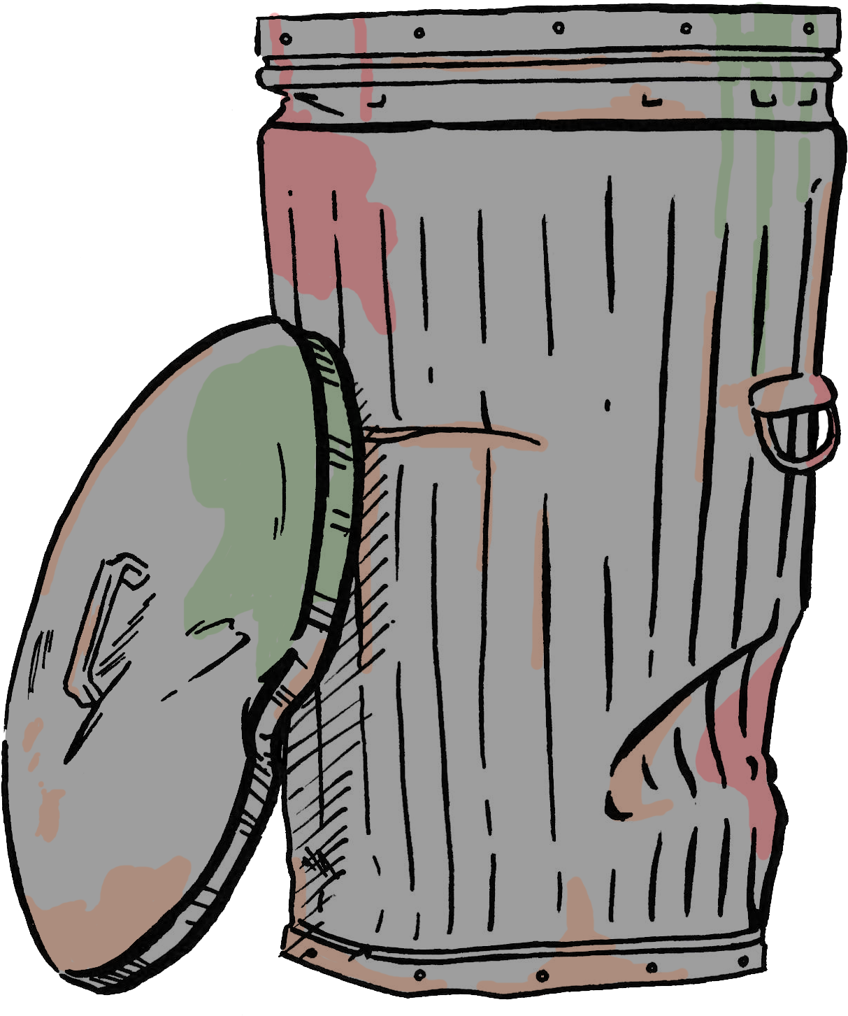 Trashcan (1344x1596), Png Download