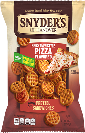 Brick Oven Style Pizza - Snyders Pretzel Sandwiches, Filled, Pizza Flavored, (290x490), Png Download