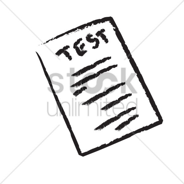 Clipart Snow Snow Removal - Test Paper Drawing Png (600x600), Png Download