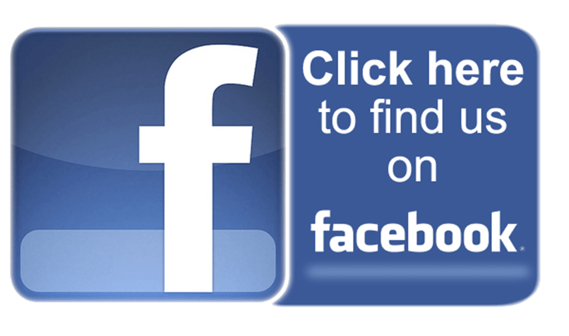 Find Us On Facebook - Facebook Click Here Button (1118x661), Png Download