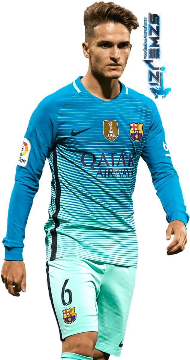 Denis Suarez By Szwejzi On Deviantart - Denis Suarez 2017 Style (653x1224), Png Download