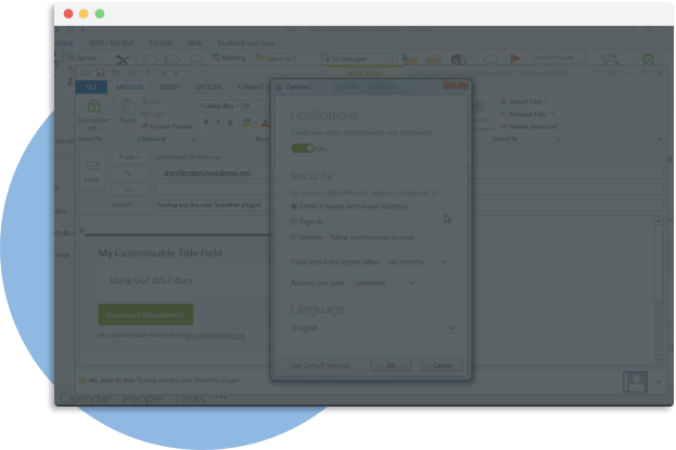 Getting Files From One Place To Another Over Email - Sharefile (623x415), Png Download