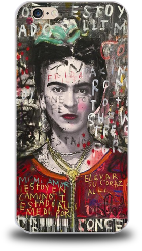 Free Frida Kahlo Phone Case - Frida Kahlo Op Art Image Bohemian Chic Urban Gypsy (494x600), Png Download