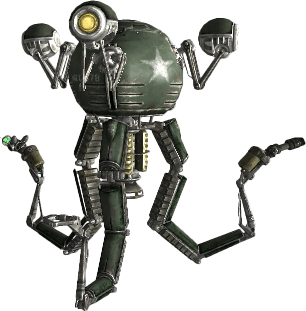 Fallout 4 Robot Png - Fallout Mister Gutsy (687x693), Png Download
