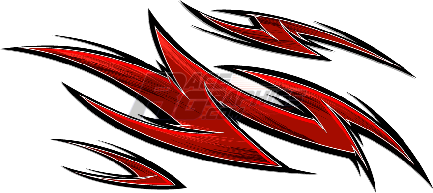 Fire Flare Red Vinyl Wrap - Car (900x408), Png Download