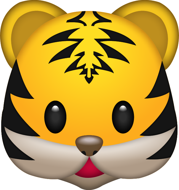 Download Tiger Emoji Png - Tiger Emoji (604x640), Png Download