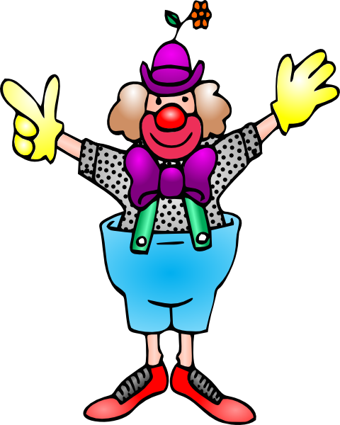 Clown Svg Clip Arts 480 X 600 Px (480x600), Png Download