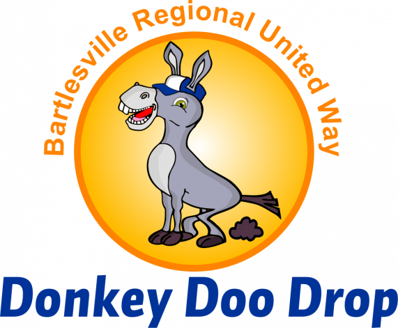 United Way Hosts Donkey Doo Drop - Bartlesville Regional United Way (571x471), Png Download