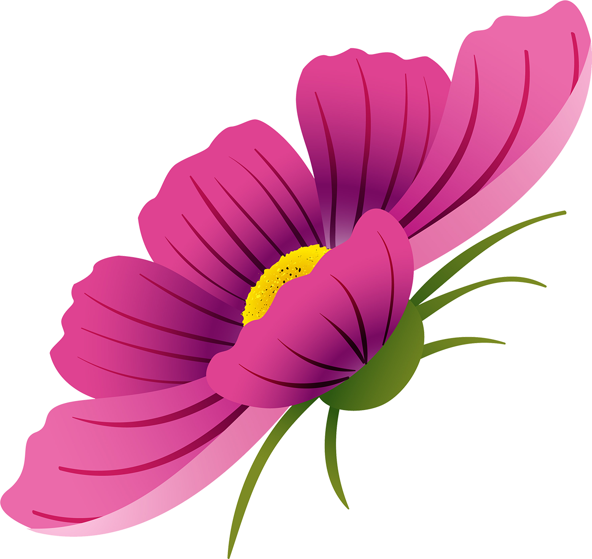 Svg Royalty Free Download Flower Watercolor Painting - Watercolour Of Cosmos Flowers Transparent (1192x1126), Png Download