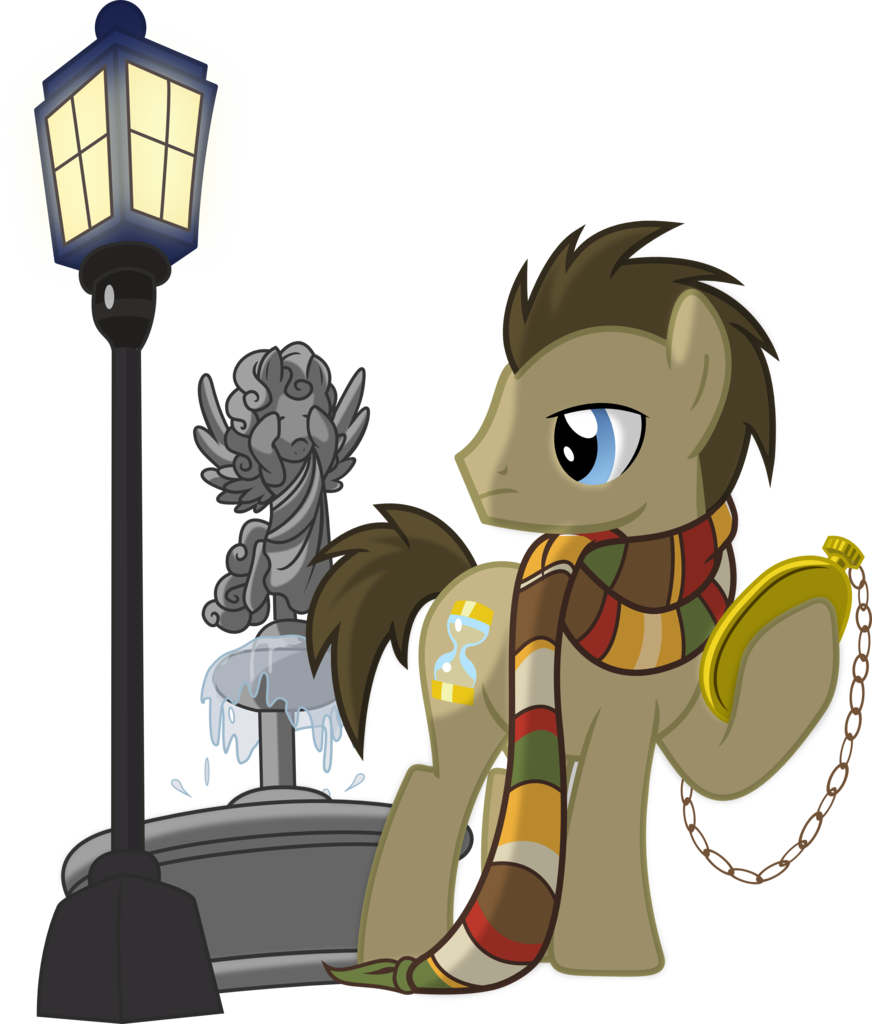 Image Freeuse Artist Vector Brony Who Whooves Fountain - My Little Pony Weeping Angels (872x1024), Png Download