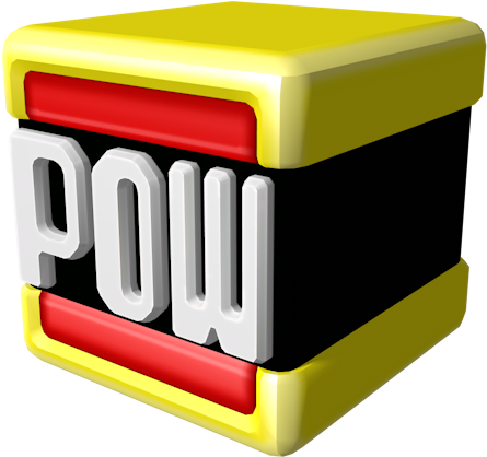 Download Zip Archive - Mario Kart Pow Block (750x650), Png Download