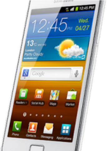 Samsung Mobile Phone Clipart Hand Png - Samsung Galaxy S2 Phone 16gb (640x480), Png Download