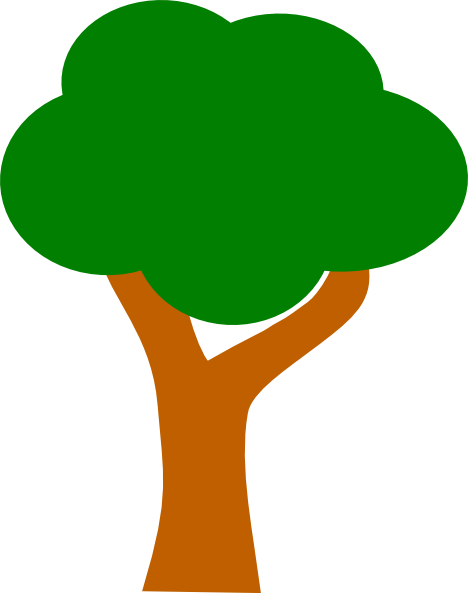 How To Set Use Green Oak Tree Clipart (468x593), Png Download