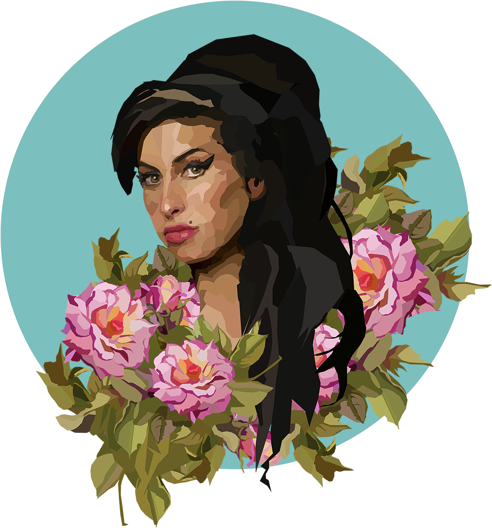 Amy Winehouse - Alexis Holm - Flower (1200x1200), Png Download