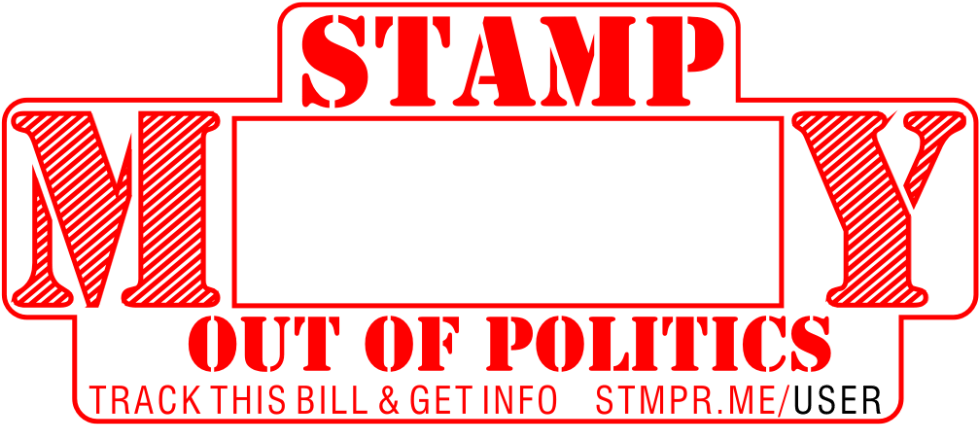 Stamp M One Y Out Of Politics - Library (1000x1000), Png Download