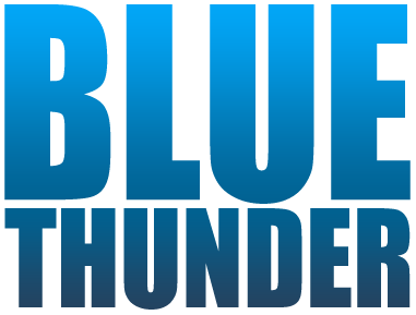 Blue Thunder Movie Logo - Blue Thunder Logo (800x310), Png Download