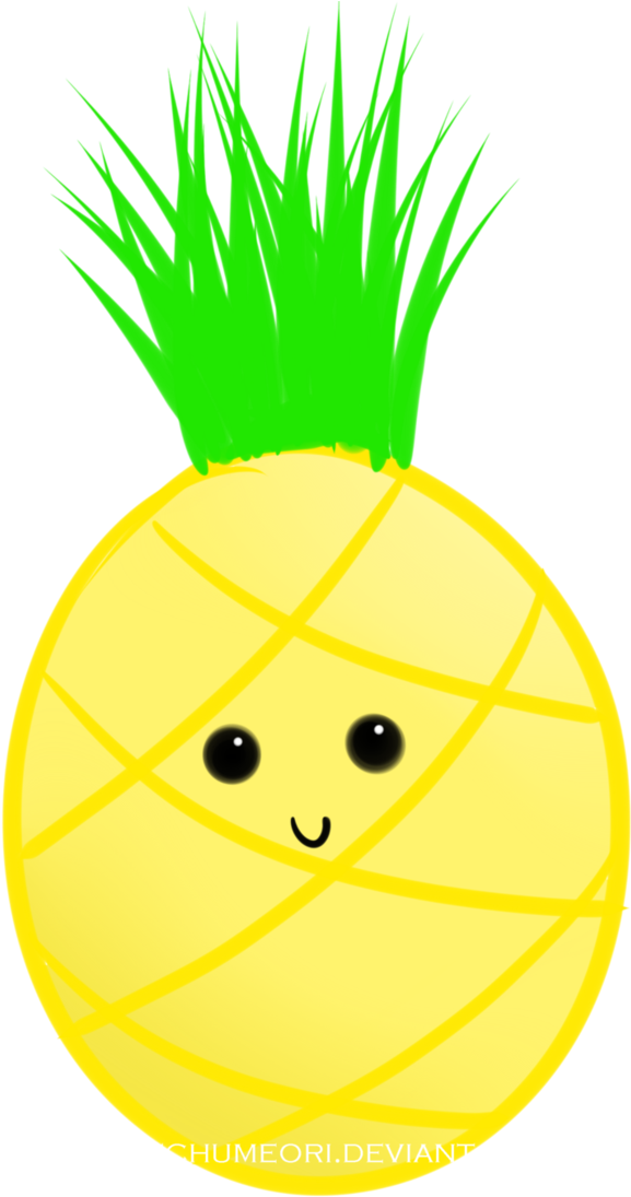 Transparent Pineapple Kawaii - Pineapple Kawaii Png (730x1095), Png Download