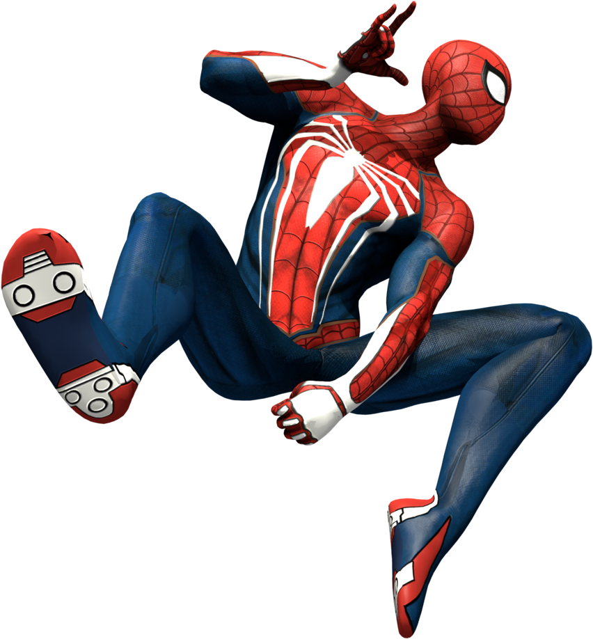 Png Free Stock Spider Man Ps Thumbnail By Https Strikedahedgehog - Spider Man Ps4 No Background (863x926), Png Download