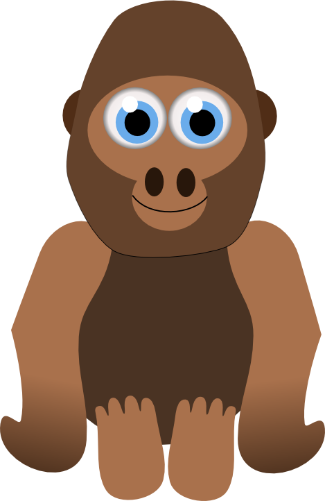 Gorilla - Portable Network Graphics (469x722), Png Download