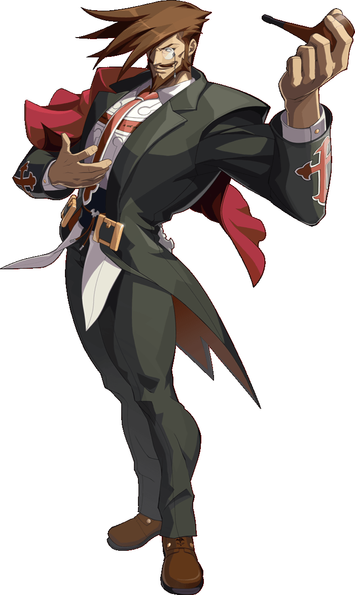 Two Guys Who Defeat Their Opponents Through Just One - Slayer Ggxrd Rev 2 (400x676), Png Download