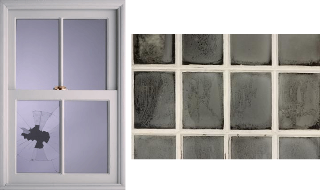 Broken Window Glass Replacement - Broken Glass Window Pane (1066x634), Png Download
