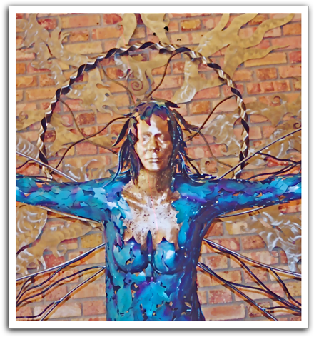 Woodland Fairy Princess - Mosaic (450x482), Png Download