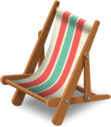 Beach Chair Summer - Silla De Playa Png (426x426), Png Download