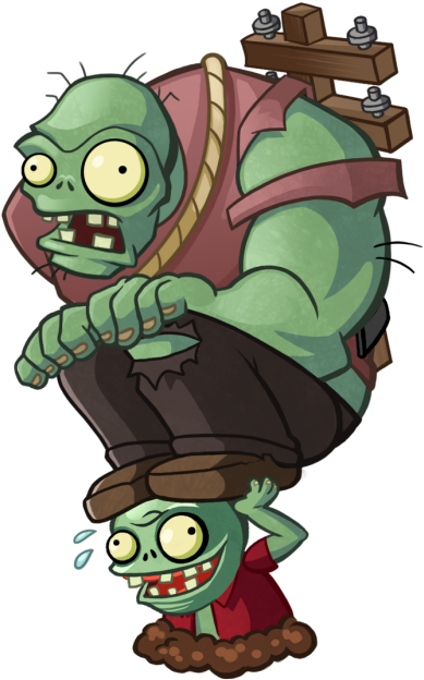 Zombies Heroes Birthdayz Cards - Pvz Heroes Gargantuar Throwing Imp (1116x628), Png Download