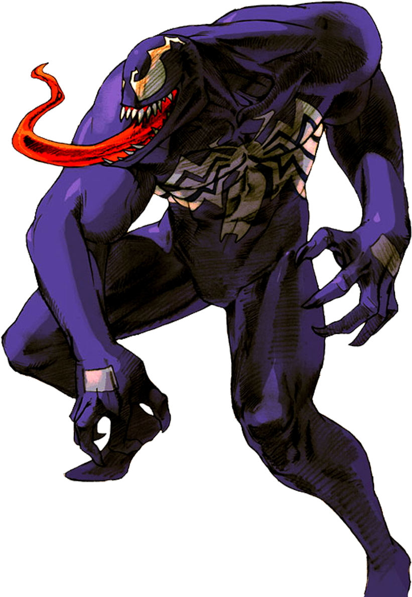 Drawing Names Venom - Blackheart Marvel Vs Capcom 3 (864x1200), Png Download