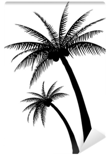 Palm Tree Silhouette (400x400), Png Download