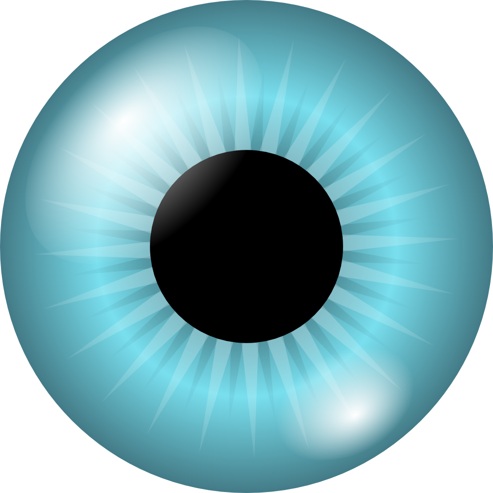 Onlinelabels Clip Art - Iris Eye Clipart (1000x1000), Png Download