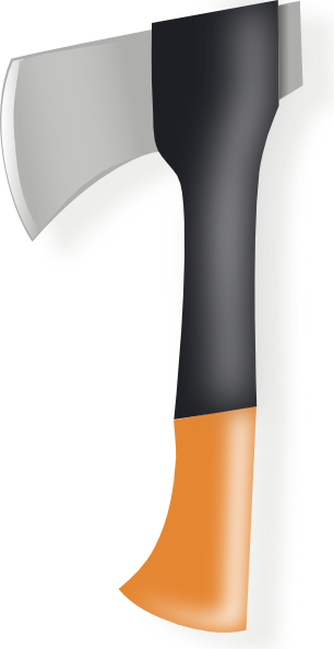 How To Set Use Axe Svg Vector (306x594), Png Download