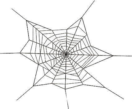 Corner Spider Web Png - Spider Web Transparent Png (500x354), Png Download