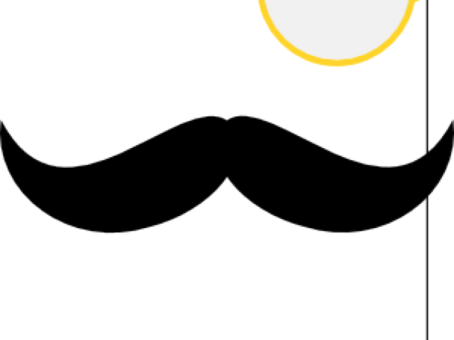 Moustache Clipart Monocle - Moustache (640x480), Png Download