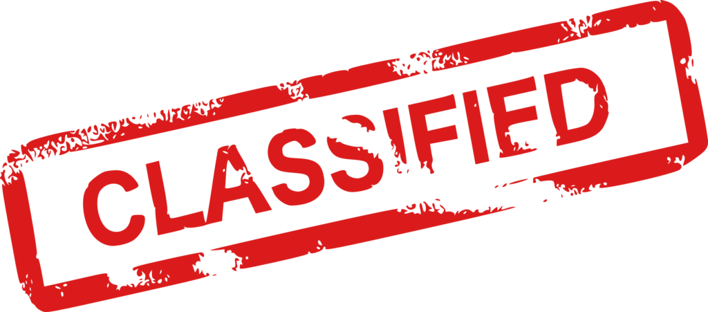Classified Stamp Png - Transparent Classified Stamp Png (1000x441), Png Download