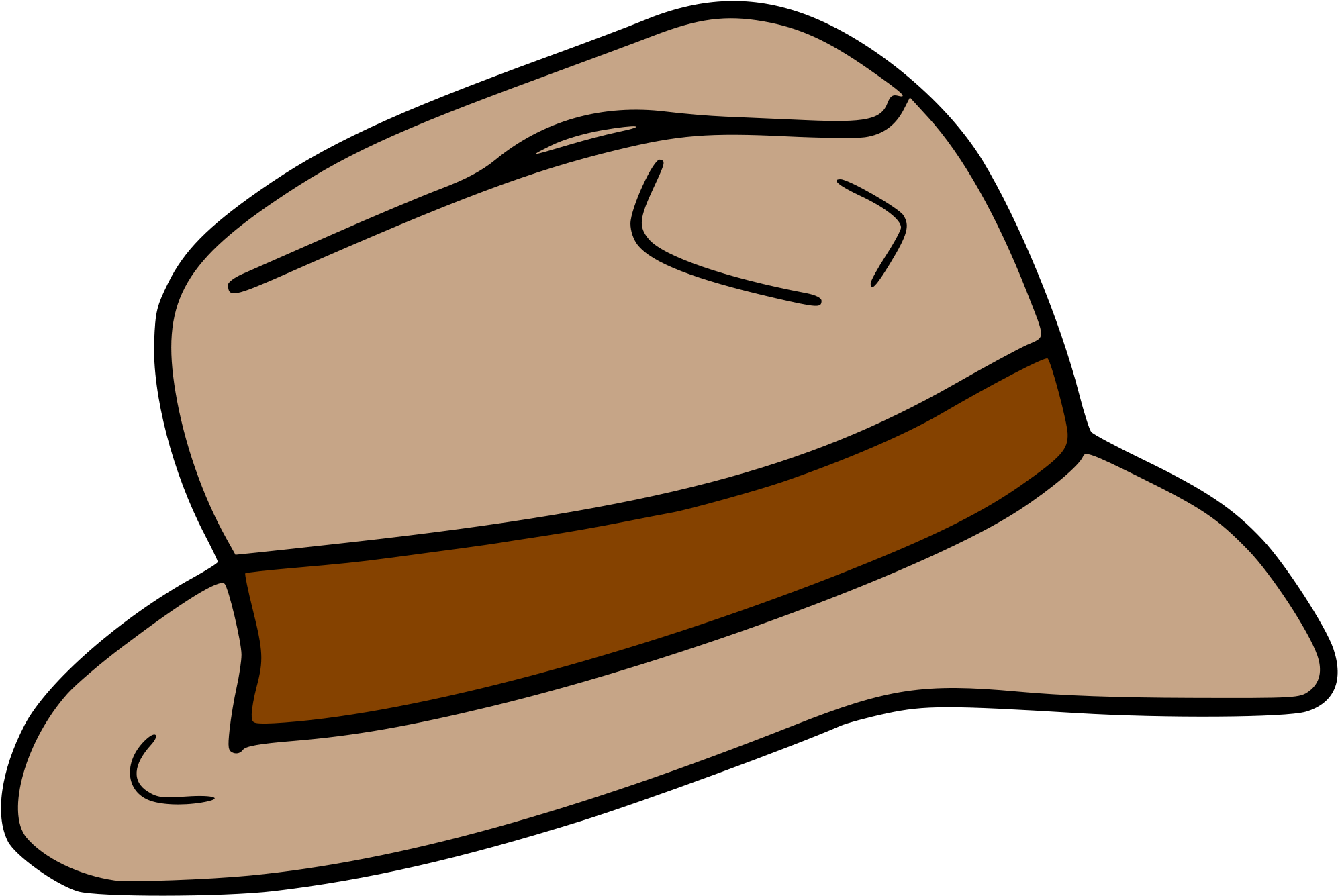Download Open - Indiana Jones Hat Cartoon PNG Image with No Background -  