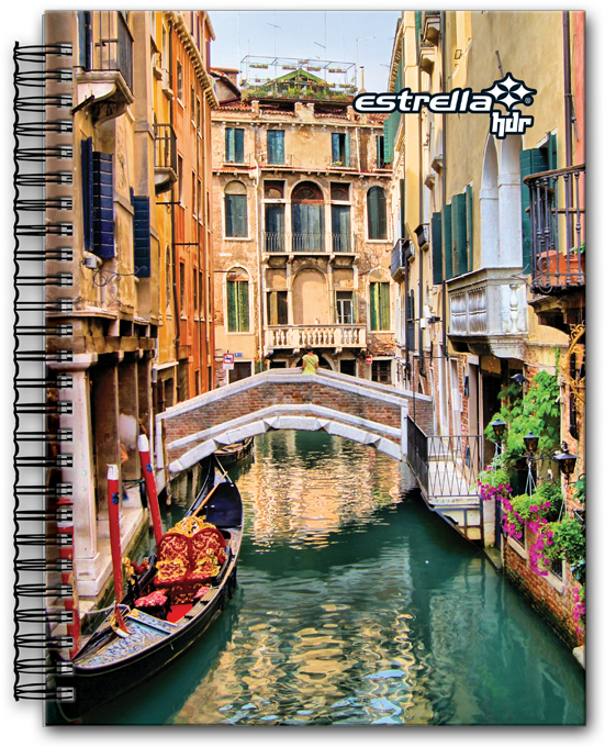 Cuaderno Profesional Premium Diseños Hdr Línea B - Most Beautiful Cities (550x763), Png Download
