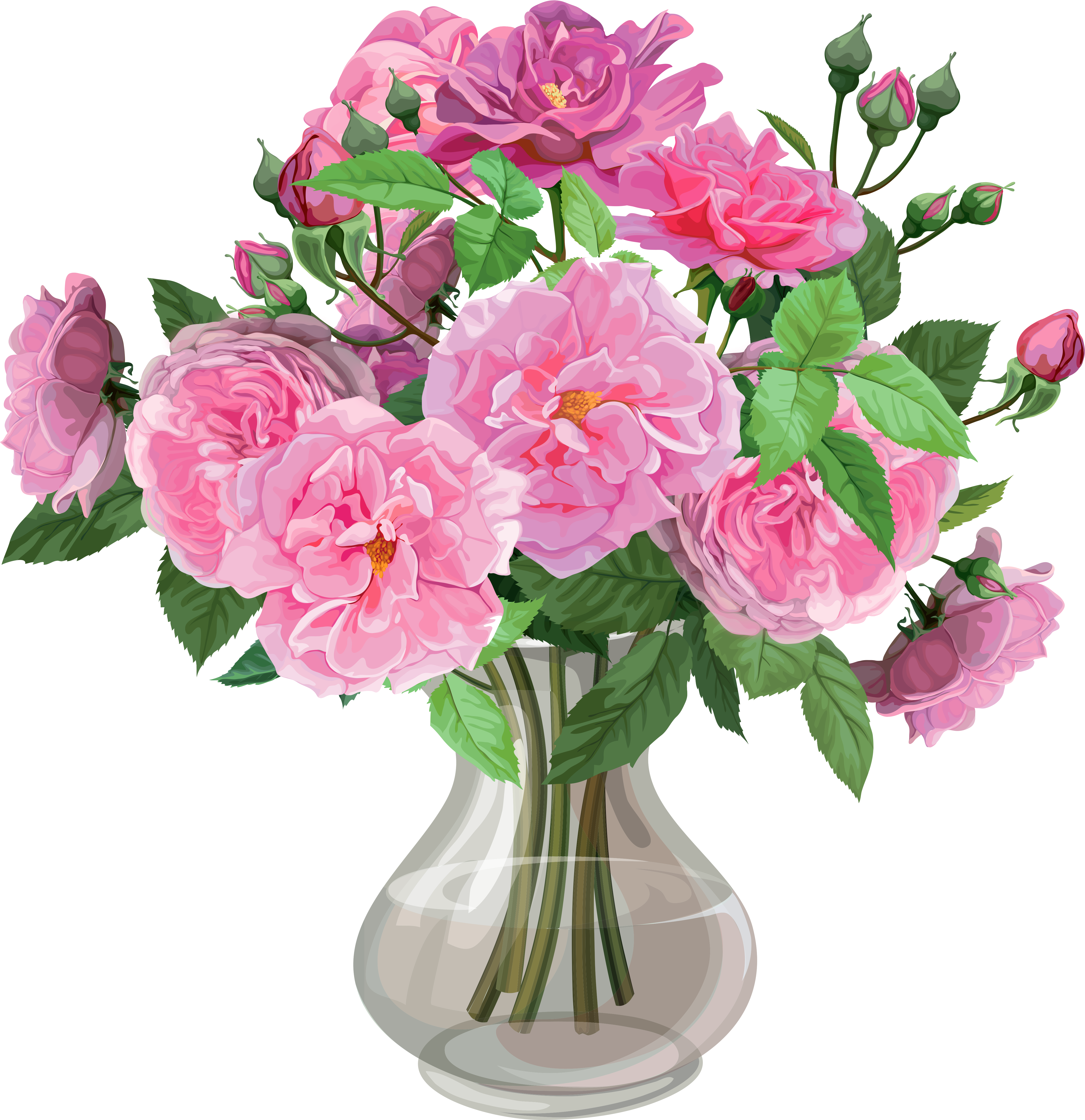 Download 0, - Transparent Flower Vase Clipart PNG Image with No Background  