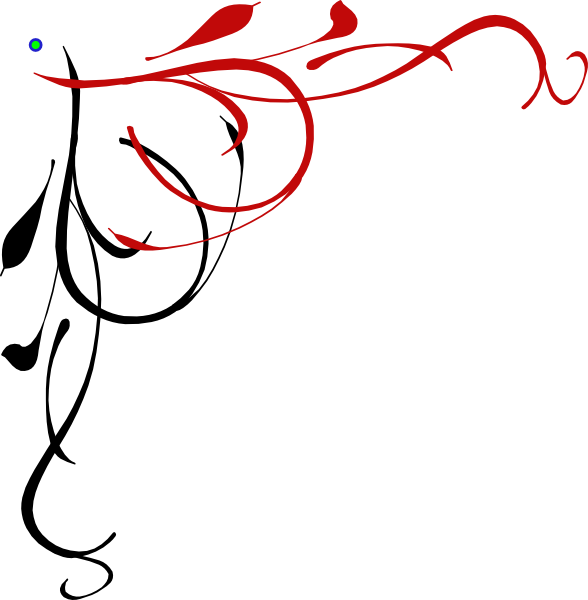 Original Png Clip Art File Vine Heart Half Black Dark (588x600), Png Download