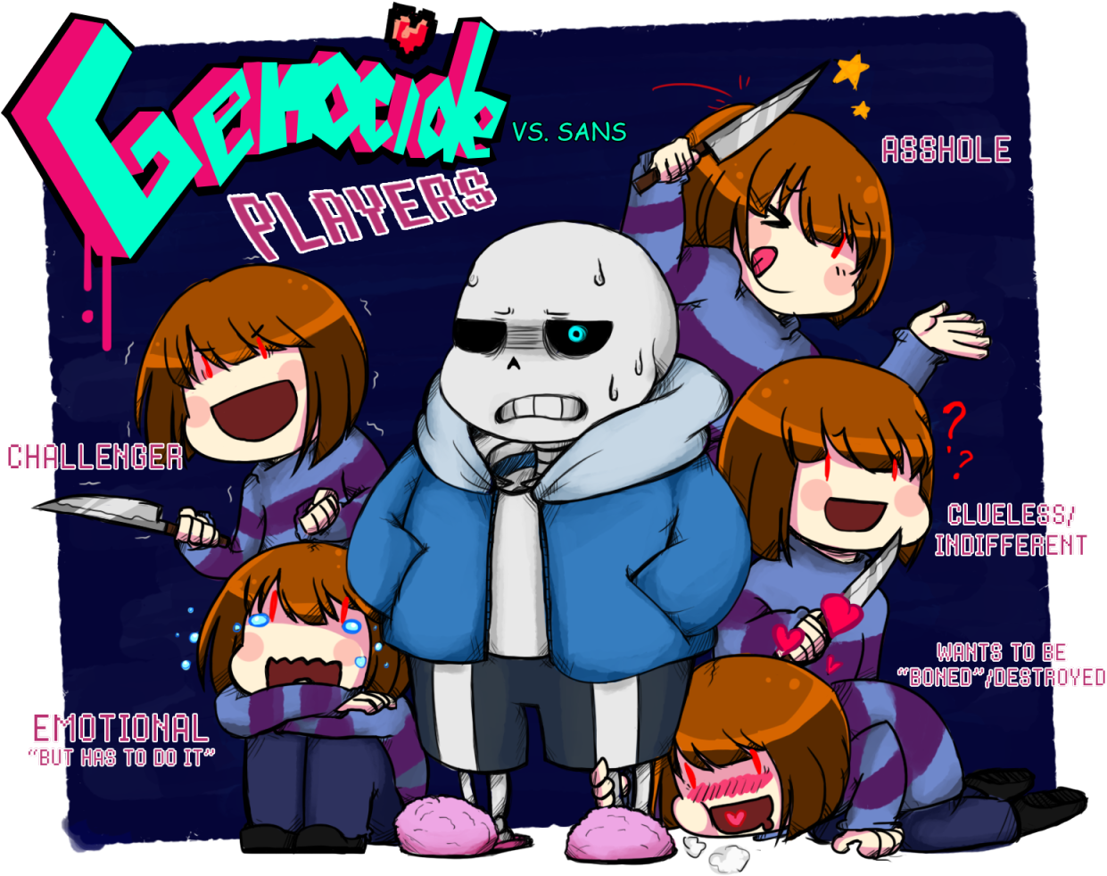 Sans A88hole Players Challenger Css/ Cluele Indifferent - Sans Vs Genocide Player (1280x1040), Png Download