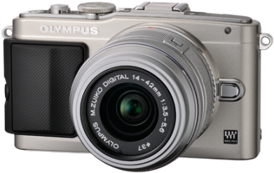 Olympus Pen E Pl5 Silver (434x290), Png Download