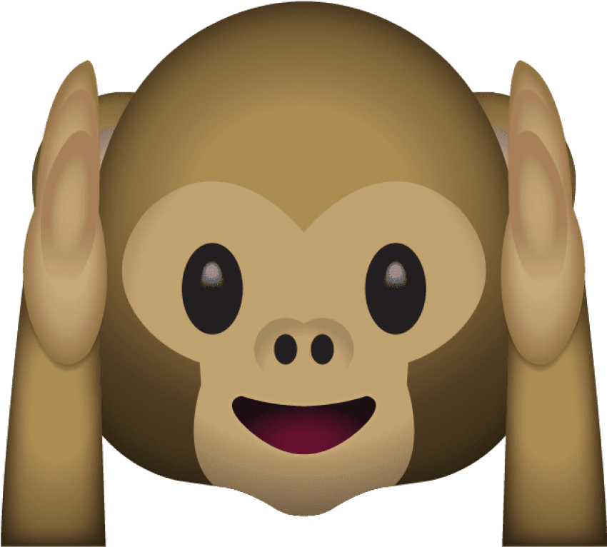 Monkey Emoji Png - Iphone Emoji Monkey (640x640), Png Download