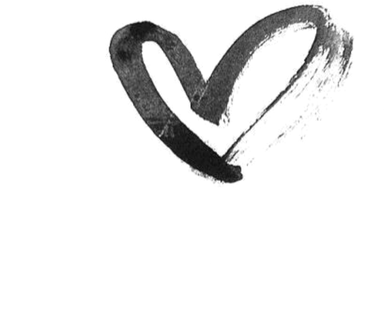 Heart Hearts Drawing Black Tumblr Draw Png Black Ribbon - Heart (2289x2289), Png Download