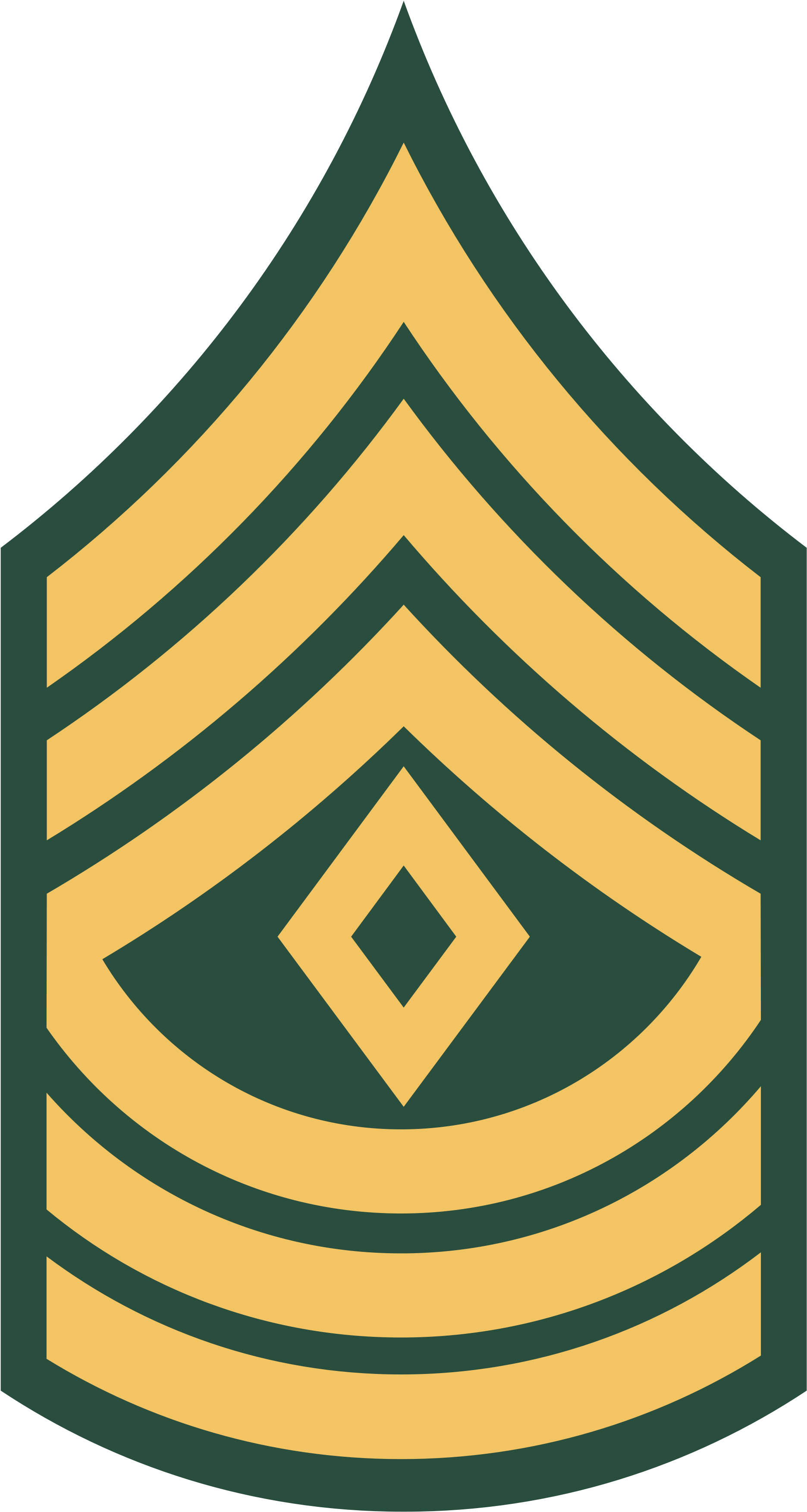 Military Stripes Clipart Clip Art Library - Army First Sergeant Rank (2000x3600), Png Download