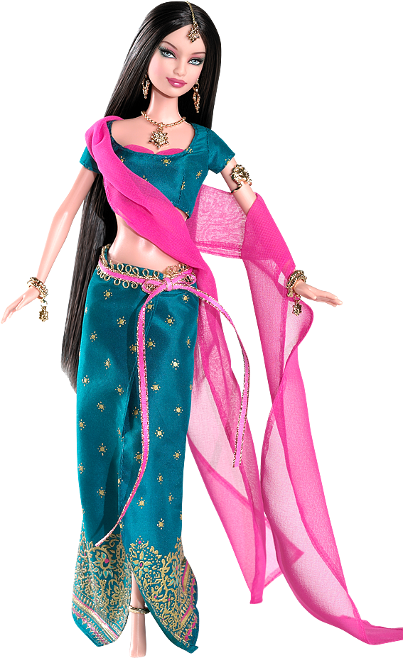 Diwali™ Barbie® Doll The Most Important And Magical - Barbies Mais Raras Do Mundo (640x950), Png Download