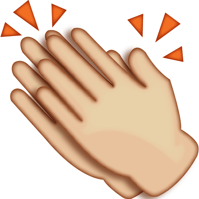 Download Clapping Hands Emoji Icon - Clap Hands Emoji Png (640x640), Png Download
