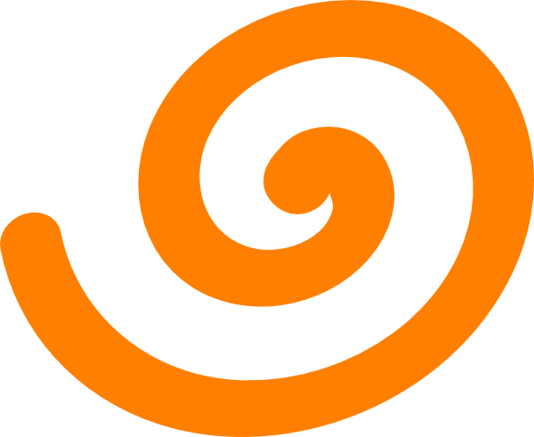How To Set Use Orange Spiral Clipart (600x491), Png Download